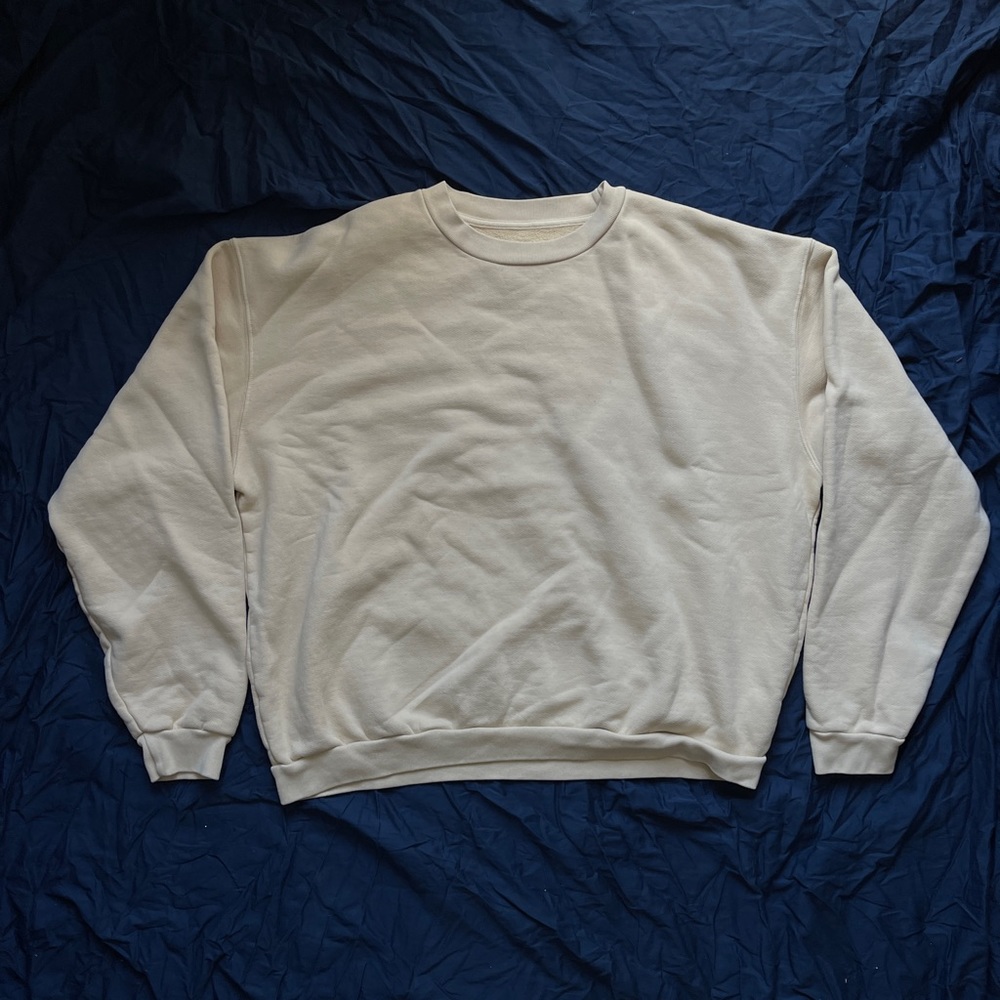 SAMPLE CPFM YEEZY 14OZ PUFFY BEIGE CREWNECK